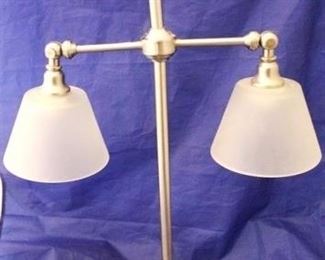 718 - Double shade table lamp 27" tall
