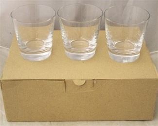 748 - Set 6 glasses in box 4" tall
