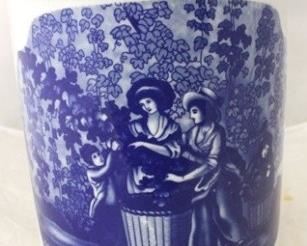 751 - Blue & white vase 13 1/2" tall
