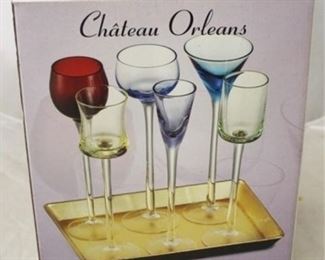 765 - Chateau Orleans 6 pc cordial set in box
