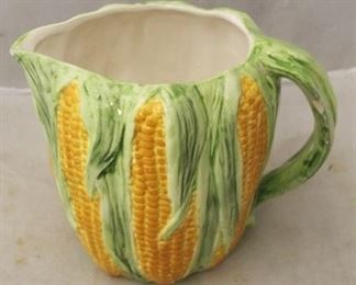779 - Corn pottery pitcher 6 1/4" tall
