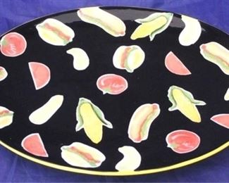 813 - Ceramic platter 18 x 14
