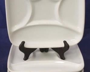 815 - Set of 8 ceramic grill plates 9 x 9
