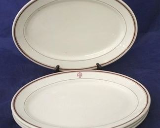 820 - 4 Wood & Sons oval platters 14 x 10 1/2
