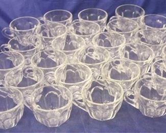 826 - 26 Clear glass punch cups 2 1/2"
