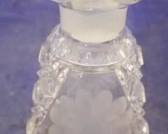 845 - Very nice cut glass cruet with stopper 6 3/4" tall
