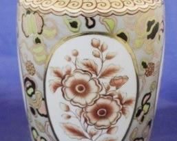 
865 - Nippon hand painted vase 13 1/2" tall
