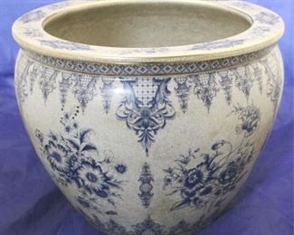 878 - Oriental pottery planter 12 x 14 1/2

