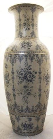 883 - Oriental pottery vase 36" tall
