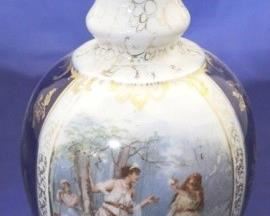 905 - Porcelain bottle 9 1/2" tall
