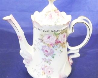 904 - KPM porcelain teapot 9" tall
