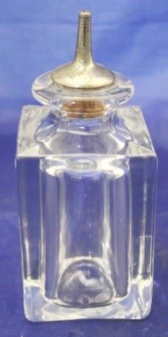 906 - Crystal bitters bottle 5 1/2" tall
