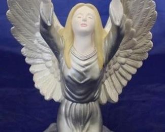 907 - Ceramic angel 10" tall
