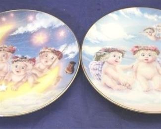 912 - Pair Dreamsicles plates 6 1/2" round

