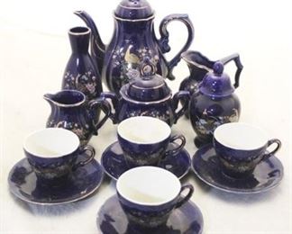 926 - 14 Piece blue porcelain tea set Made in Japan
