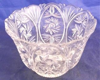 959 - Pressed glass bowl 5 1/2" tall
