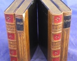 968 - Pair book style bookends 6 3/4" tall
