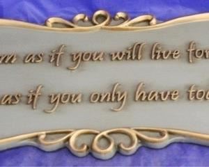 981 - Decorative sign 17" x 8"
