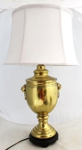 1007 - Brass table lamp 26" tall
