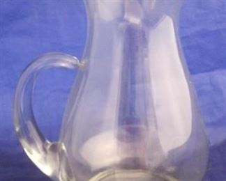 1012 - Glass pitcher 10 1/4" tall
