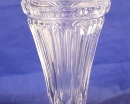 1042 - Shannon glass crystal vase 14" tall
