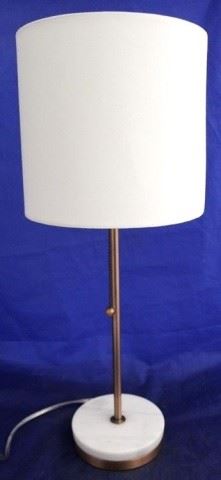 1044 - Marble base lamp 21" tall
