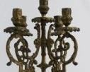 1067 - Vintage ornate brass lamp 40" tall
