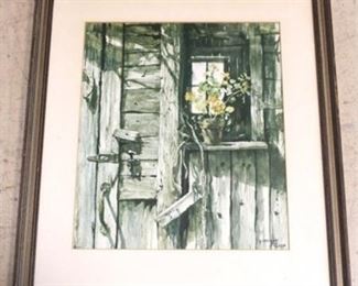 1075 - Carolyn Blish framed print 21 1/2 x 17 1/2
