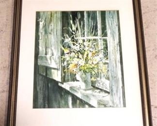 1076 - Carolyn Blish framed print 21 1/2 x 17 1/2
