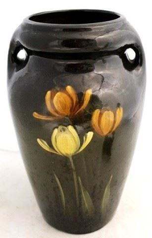 1082 - Vintage Weller Louwelsa art pottery vase 13" tall
