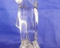 1112 - Cambridge Draped Lady crystal flower frog 9 1/2" tall
