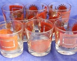 1521 - Set of 8 vintage liquor glasses 3 1/4"
