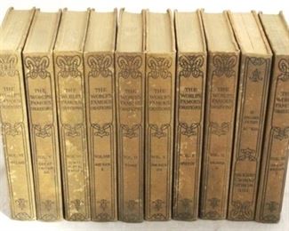 1543 - The World's Famous Orations 10 pc book set
