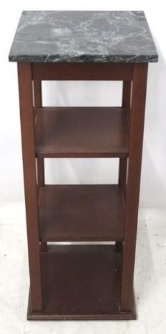 1548 - Marble top shelf stand 30 x 12 x 12
