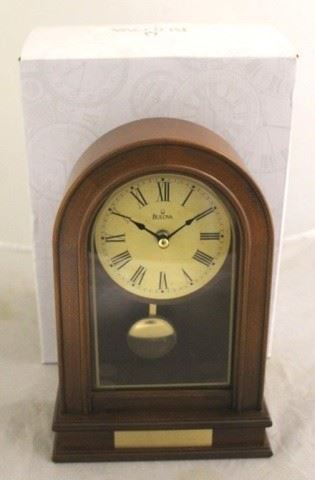 1620x - Bulova mantle clock in box
