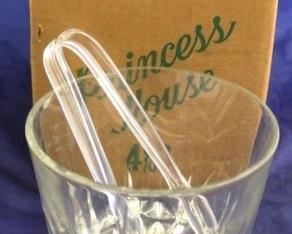 1632 - Princess House ice bucket with tongs in box
