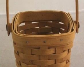 1664 - Longaberger 1998 basket American Cancer Society 9 x 4 x 4
