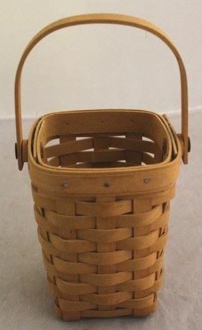 1664 - Longaberger 1998 basket American Cancer Society 9 x 4 x 4
