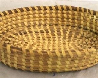 1700 - Vintage South Carolina sweetgrass basket 17 x 7 1/2
