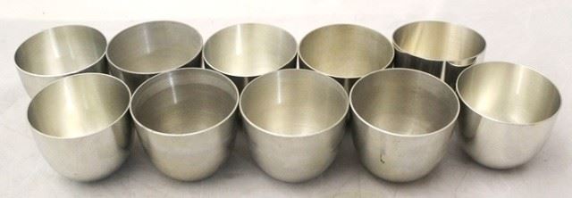5005 - 10 Pewter Jefferson cups 2 3/4
