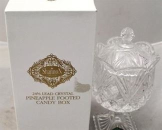 5020 - Shannon crystal candy dish in box 9"

