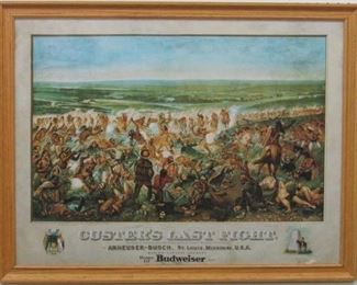 9009 - Custer's Last Fight Budweiser ad 34 x 27
