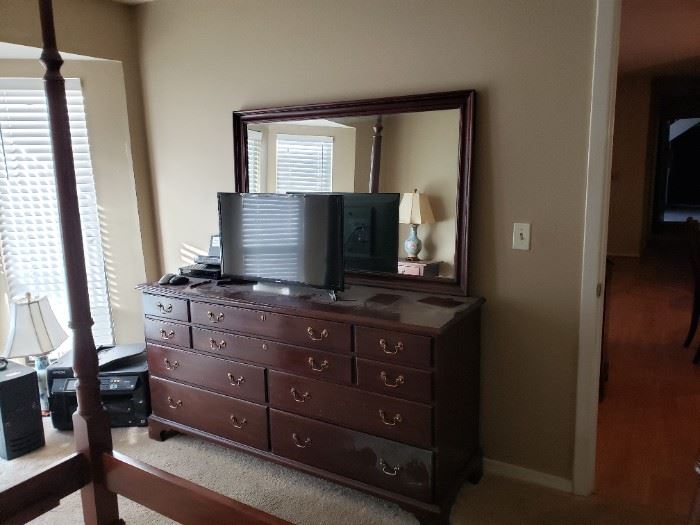 Dresser and mirror