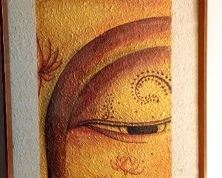 paint on rice paper Laos