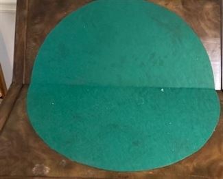 Drop leaf table converts to poker table