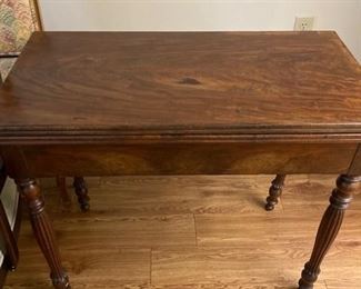 Drop leaf antique side table