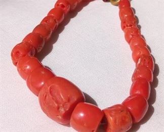 bracelet of real coral from Mediterranean sea