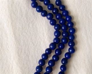 lapislazuli from Afghanistan bracelet with gold clasp