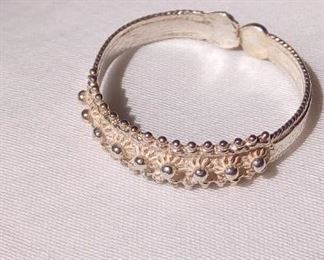 traditional silver filigree ring from Sardinia Italy