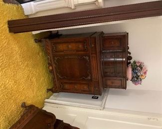 Highboy dresser to be sold with complete matching furniture in North bedroom 
